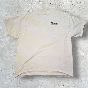 Denver Broncos Thunder Mascot T-Shirt XL Hanes Beefy-T Vintage Double-Sided NFL